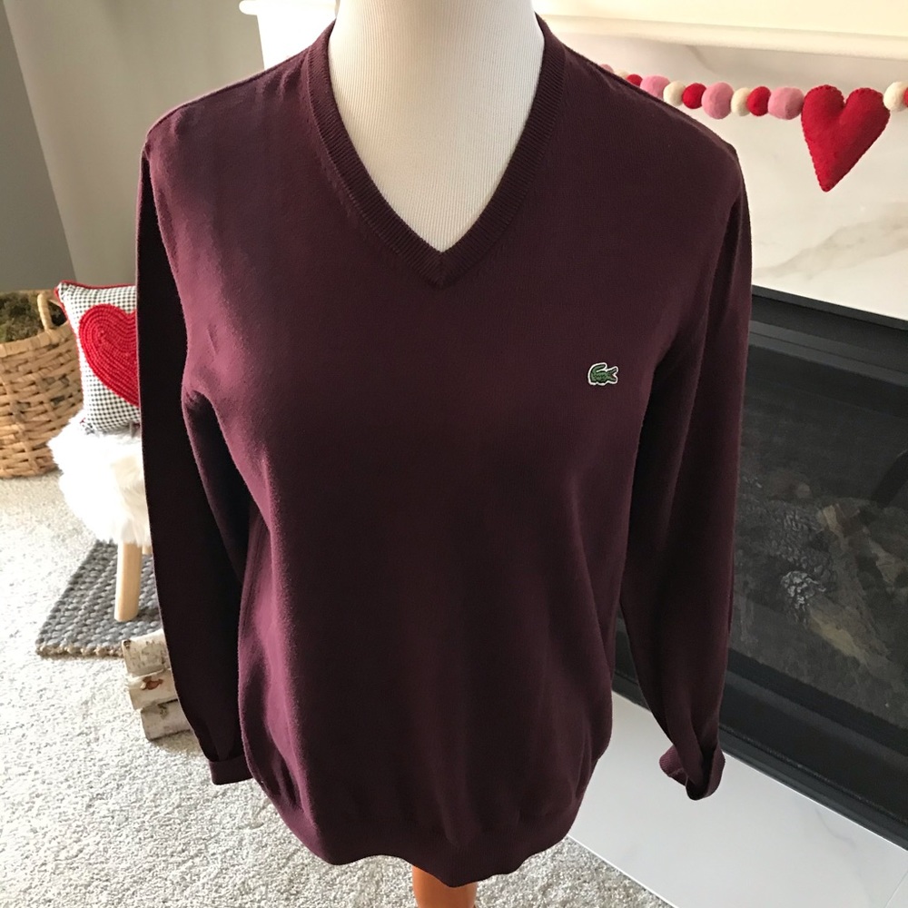 Men’s Lacoste V-Neck Sweater